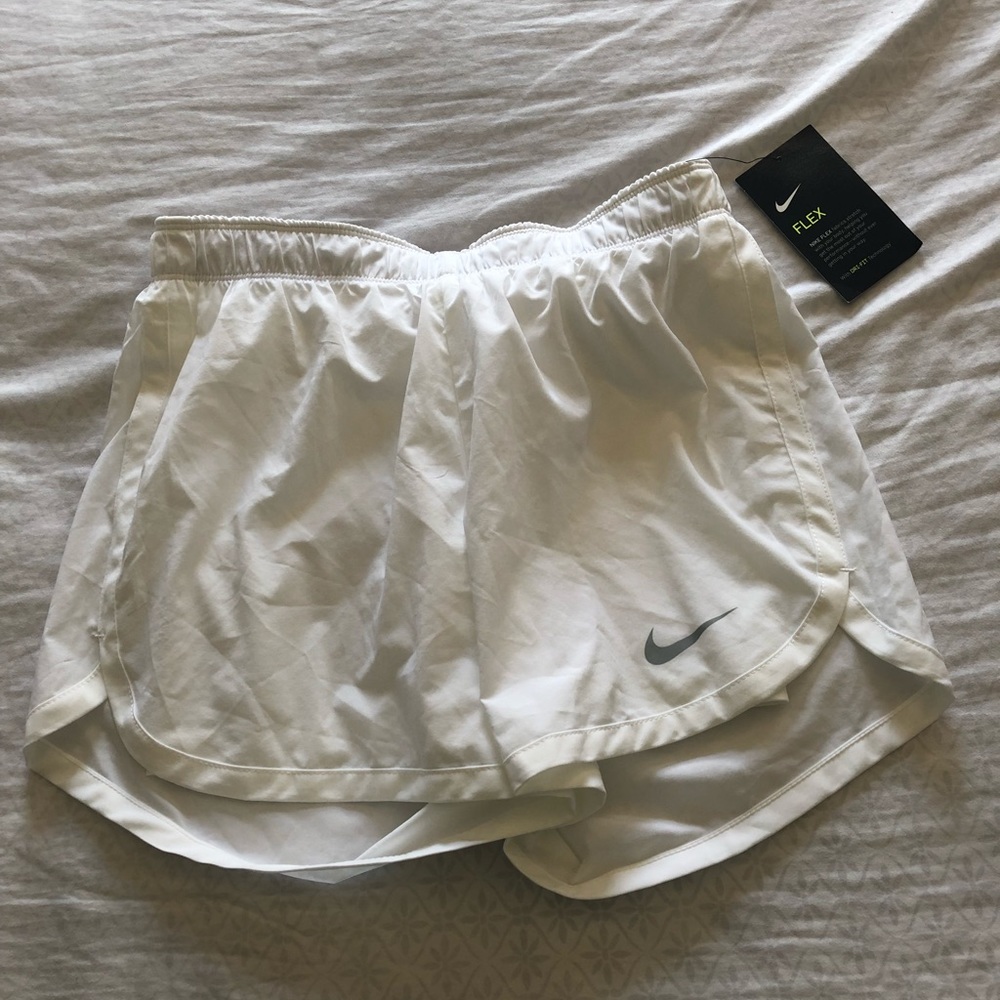 Nike flex white running shorts